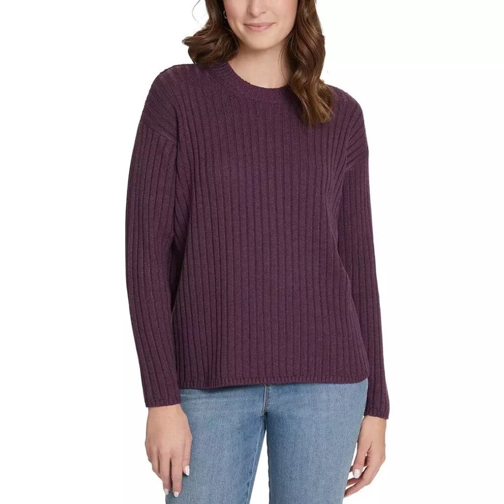 NWoT  Jessica Simpson Women's Crew Neck Winter Sweater Size XL Purple $50 EE463